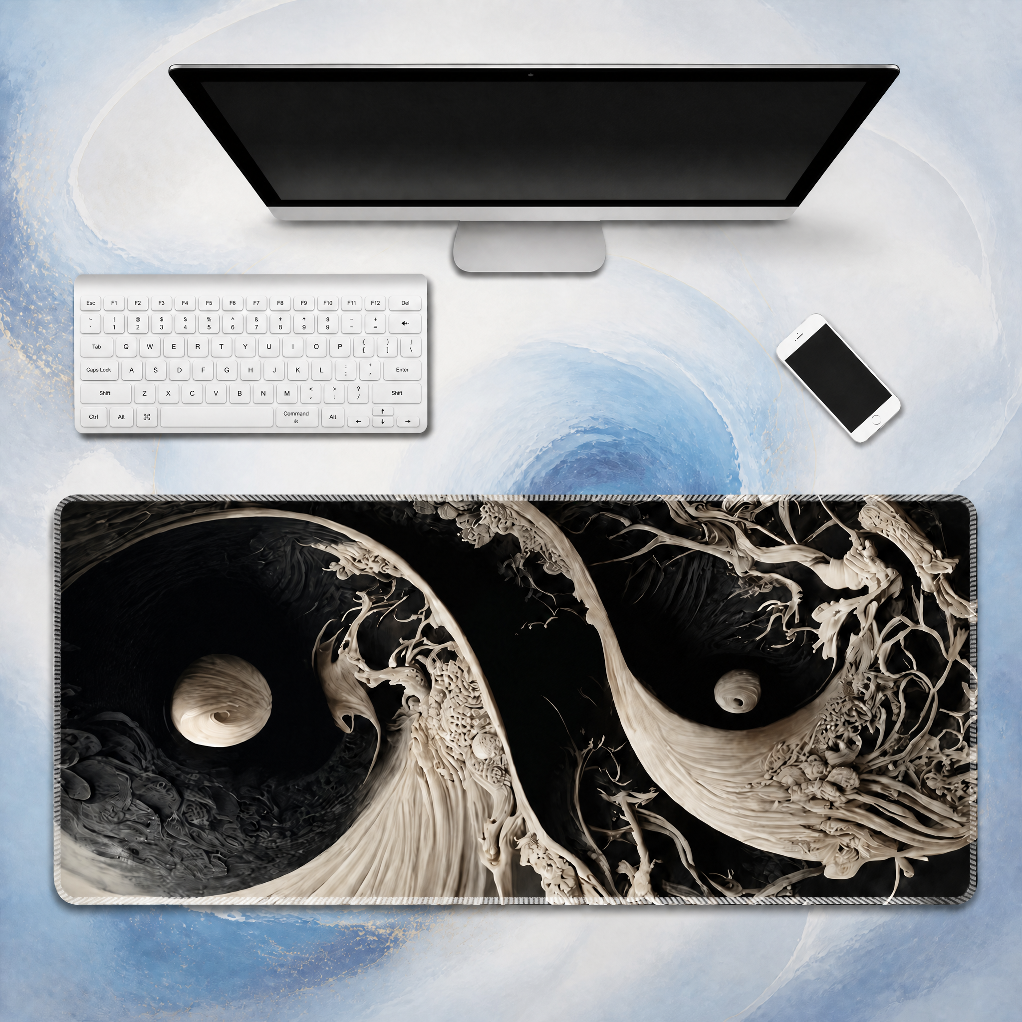 Dao Living Yin-Yang Diagram Mouse Pad