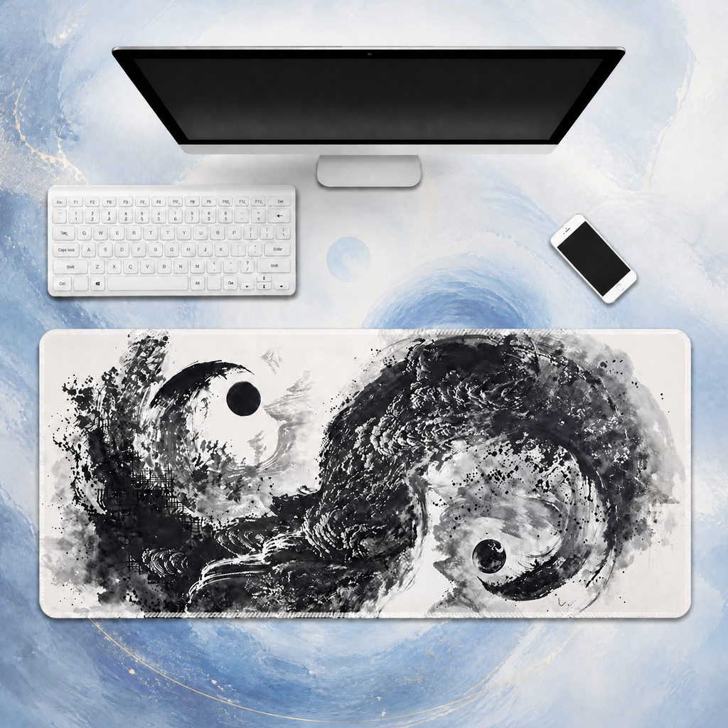 Dao Living Yin-Yang Diagram Mouse Pad